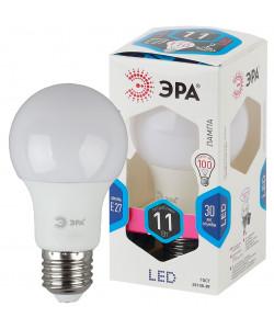 Лампа светодиодная ЭРА LED A60-11W-860-E27 (диод, груша, 11Вт, хол, E27)